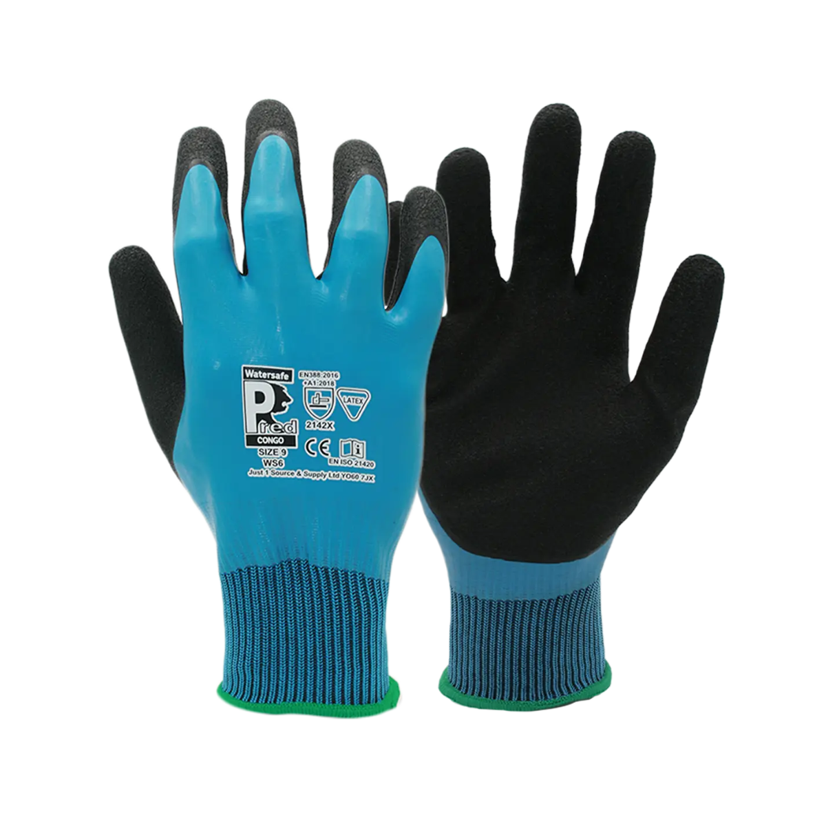 PRED Congo Watersafe Gloves Size 7 (S) - 10 Pairs