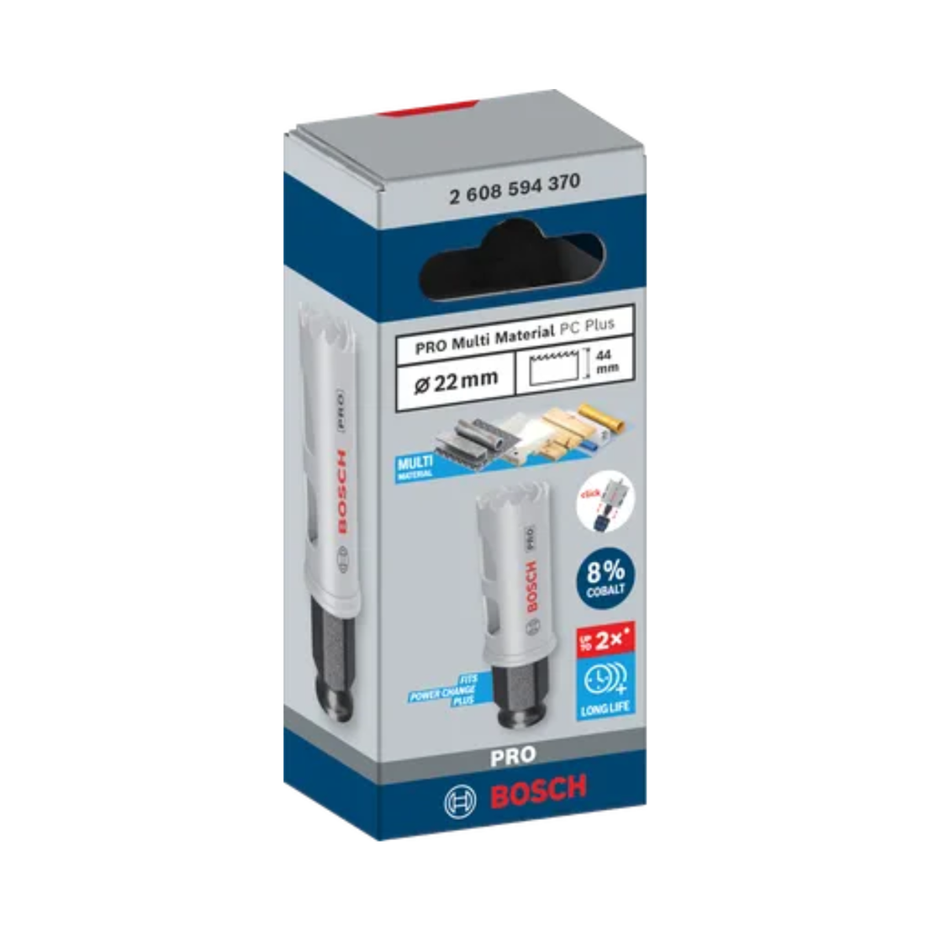 Bosch 2608594370 PRO Multi Material Power Change Plus Hole Saw 22mm