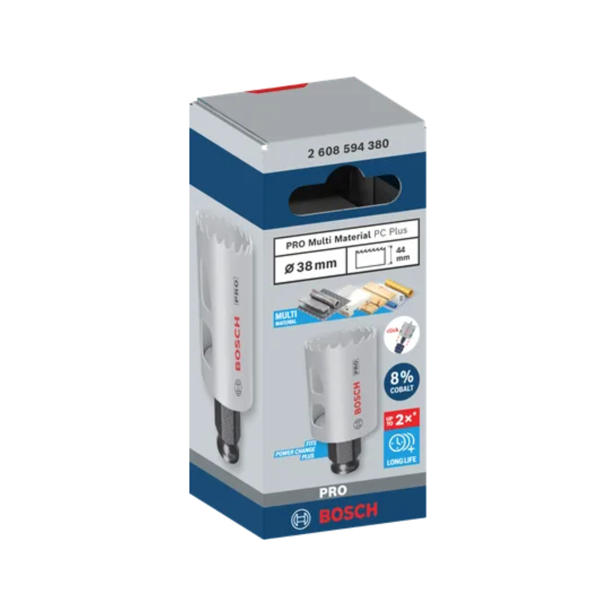 Bosch 2608594380 PRO Multi Material Power Change Plus Hole Saw 38mm
