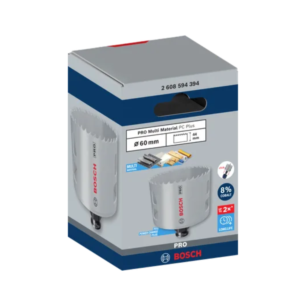 Bosch 2608594394 PRO Multi Material Power Change Plus Hole Saw 60mm