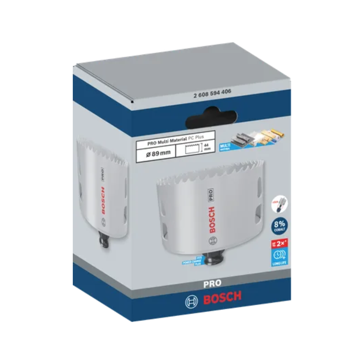 Bosch 2608594406 PRO Multi Material Power Change Plus Hole Saw 89mm