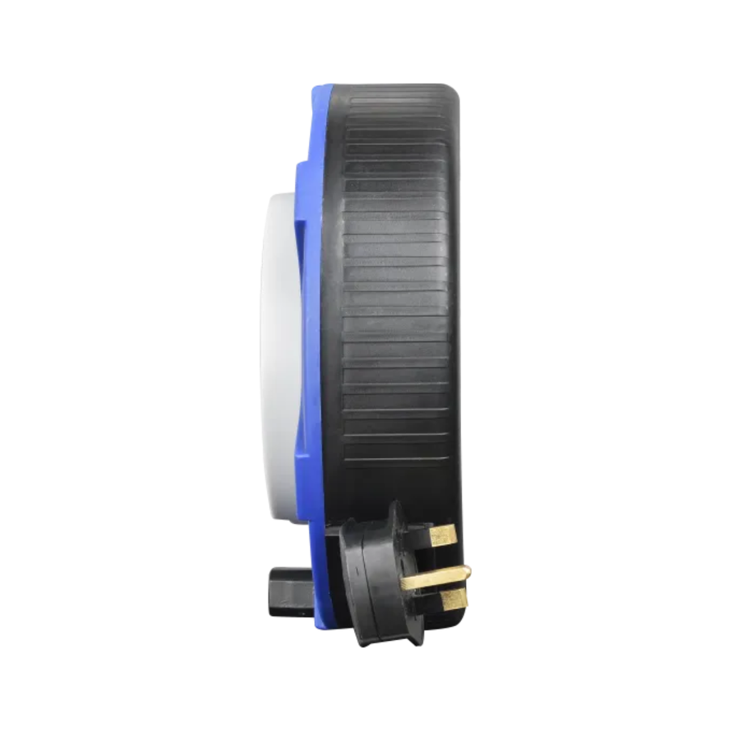 Masterplug 4 Socket 10m 10A Medium Cassette Reel (Blue)