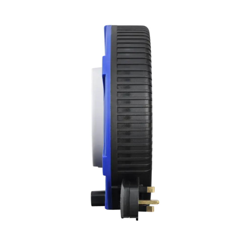Masterplug 4 Socket 12m 13A Large Cassette Reel (Blue)