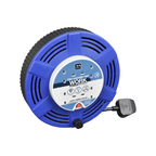 Masterplug 4 Socket 12m 13A Large Cassette Reel (Blue)
