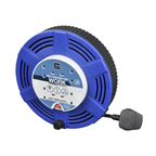Masterplug 4 Socket 12m 13A Large Cassette Reel (Blue)
