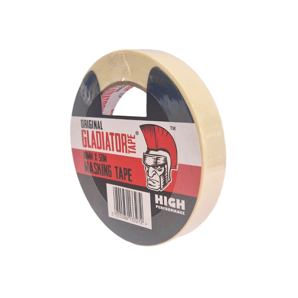 Gladiator General Purpose Masking Tape 18mm x 50m (Natural) - Box of 48