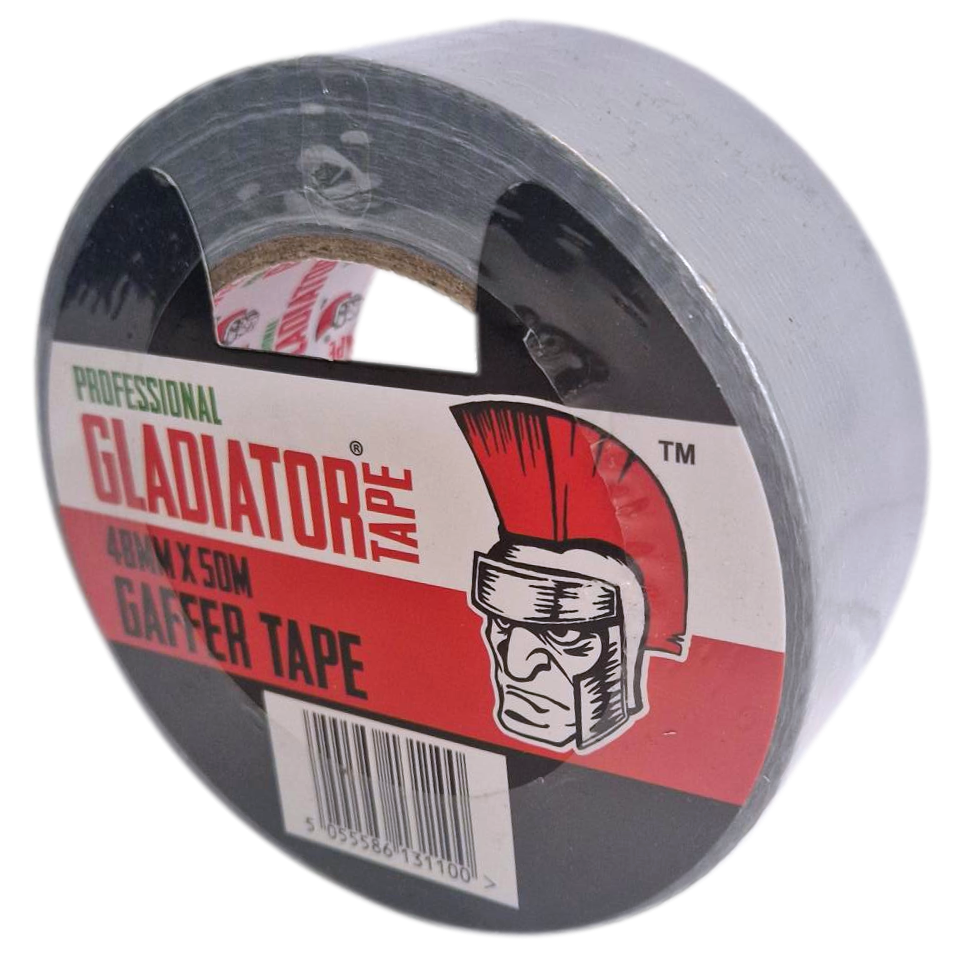 Gladiator Gaffer Tape 48mm x 50m (Silver) - Box of 24