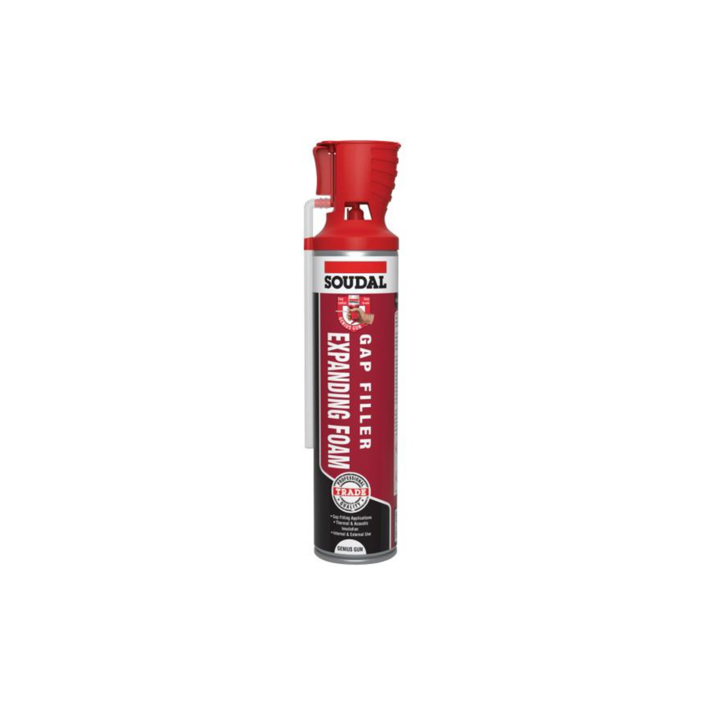 Soudal Trade Gap Filler Expanding Foam Genius Gun 600 ml – Pack of 12 (MPN 135234)