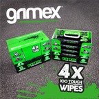 Grimex Industrial Cleaning Wipes (Tub of 100) - Carton of 4