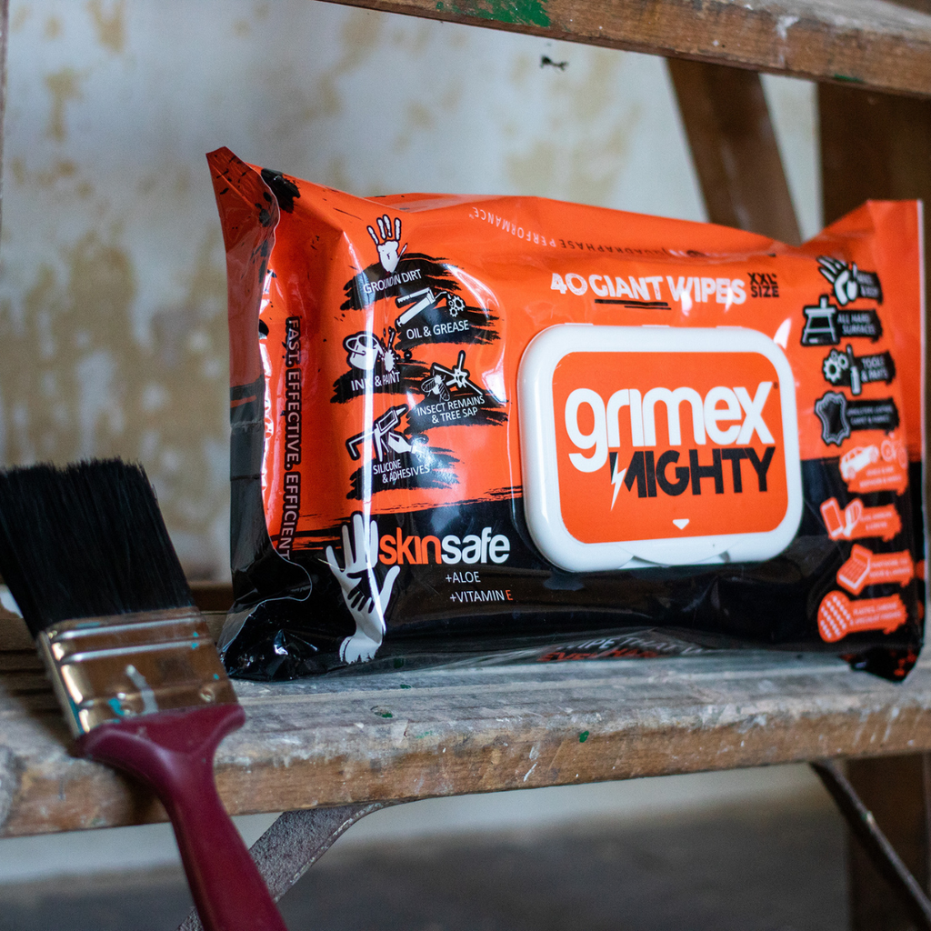 Grimex Mighty Industrial Wipes (Pack of 40) - Carton of 4
