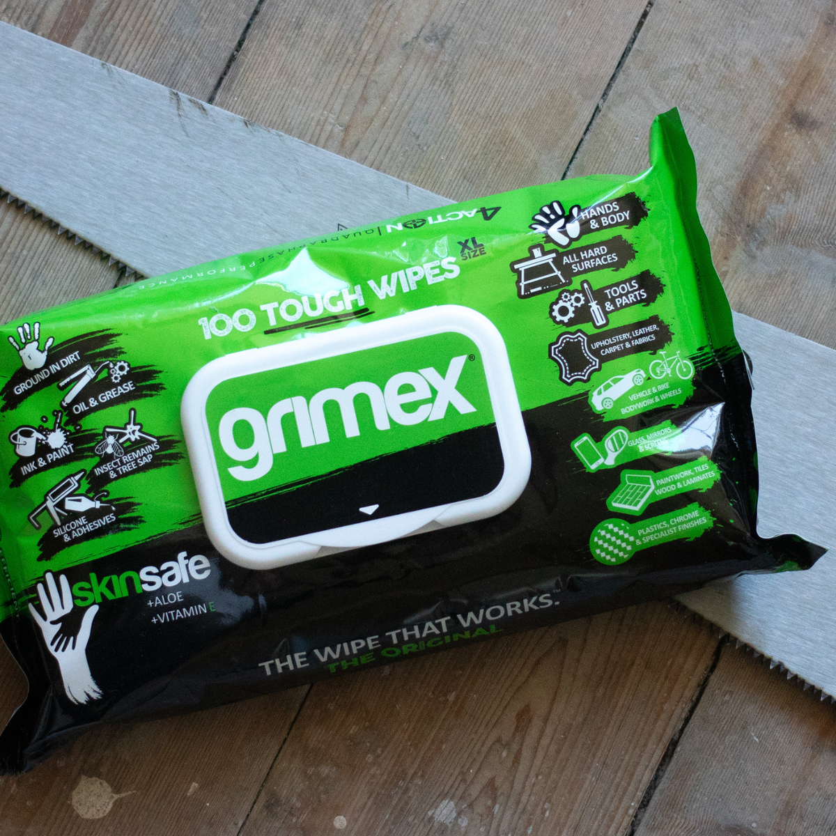 Grimex Industrial Cleaning Wipes (Tub of 100) - Carton of 4