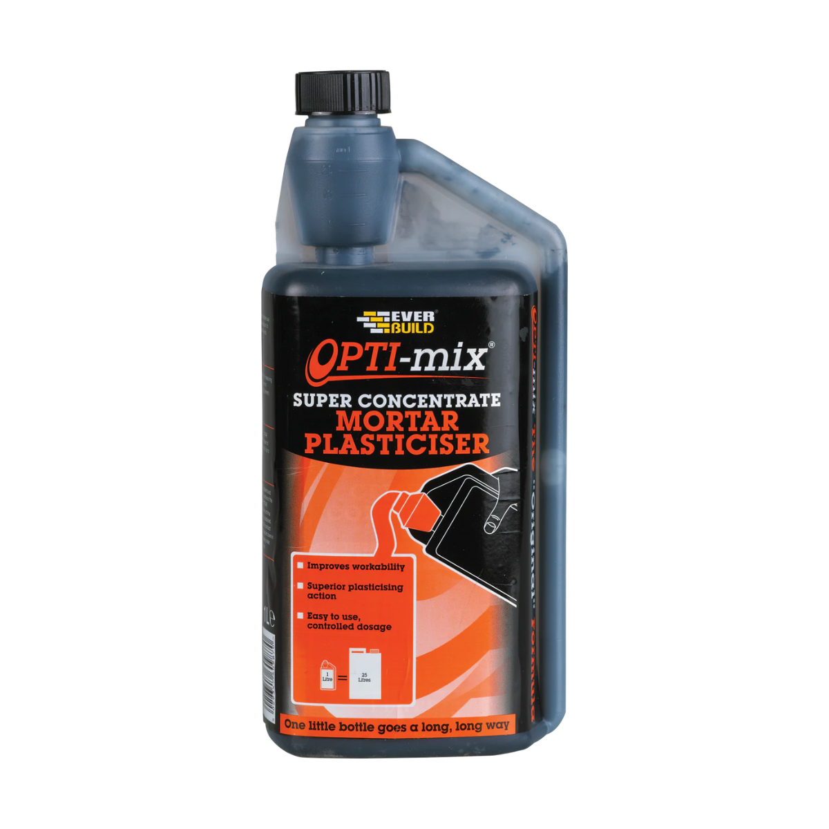 Everbuild Opti-Mix Mortar Plasticiser (1 Litre) - Box of 12