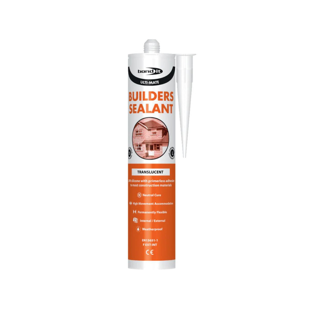 Bond It Ulti-Mate Builders Silicone 285ml (Translucent) - Box of 25
