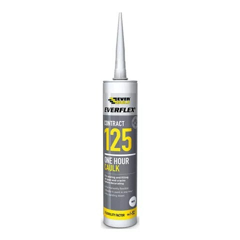Everbuild Everflex 125 One Hour Caulk 300ml (White) - Box of 25
