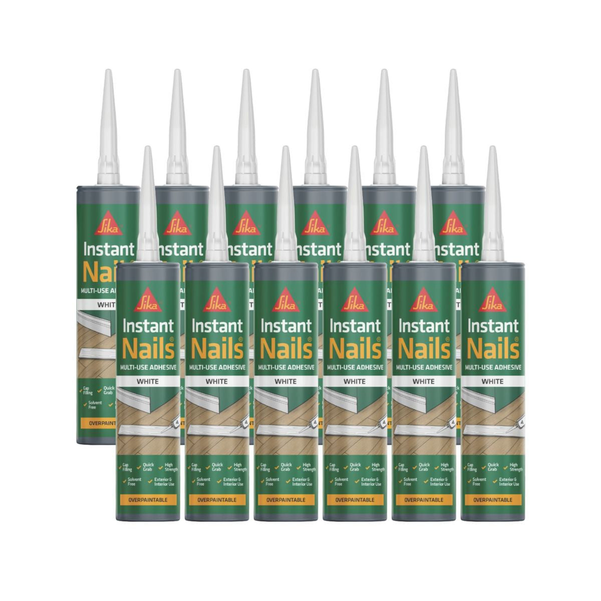 Sika Instant Nails Grab Adhesive 290ml (White) - Box of 12