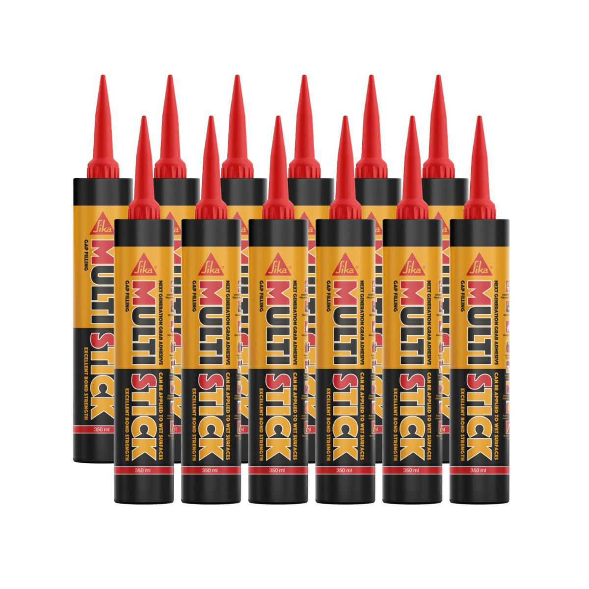 Sika Multi Stick Hybrid Grab Adhesive 350ml (White) - Box of 12