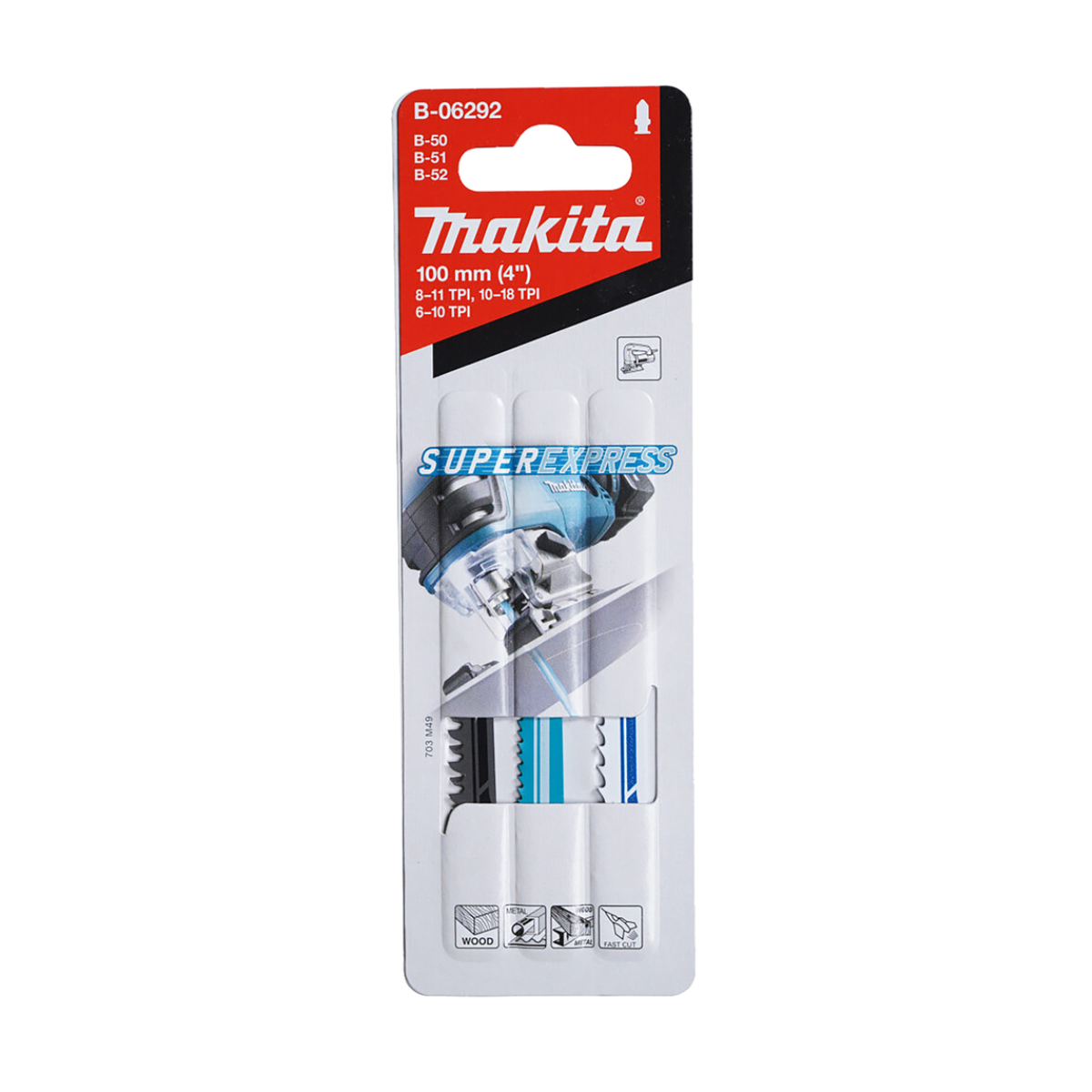Makita B-06292 Jigsaw Blade Set (3 Pack)