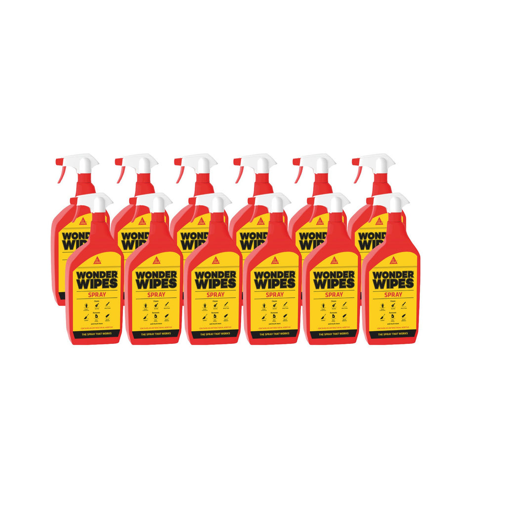  Sika Wonder Wipes Cleaning Spray (1 Litre) - Box of 12