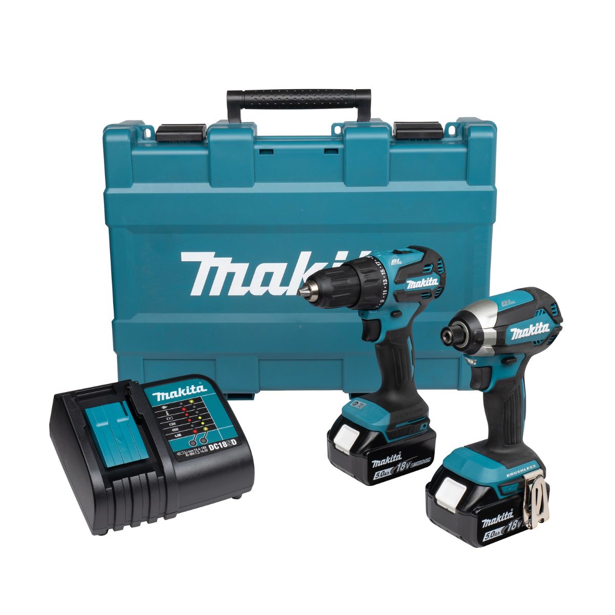 Makita DLX2537ST 18V LXT Combo Kit (2 x 5.0Ah Batteries)