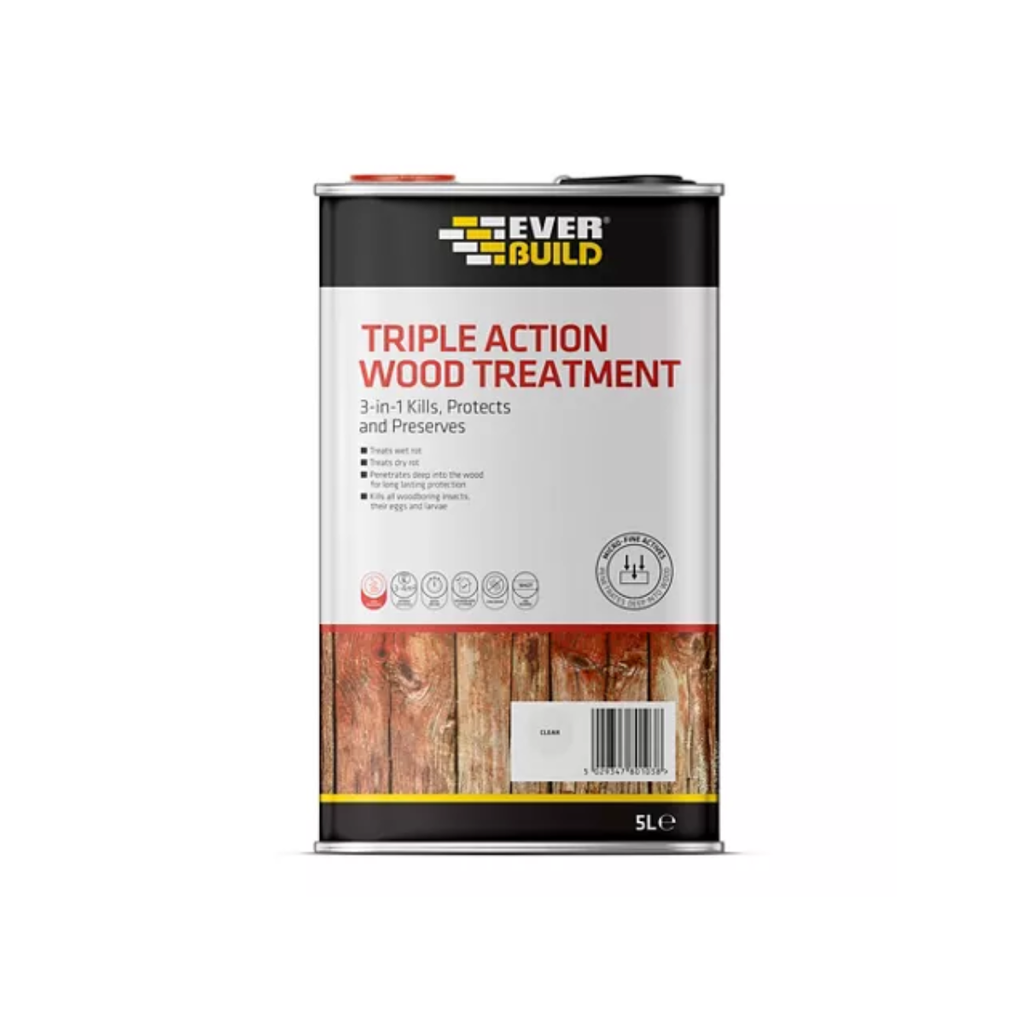 Everbuild Triple Action Wood Treatment 1L (Box of 10)