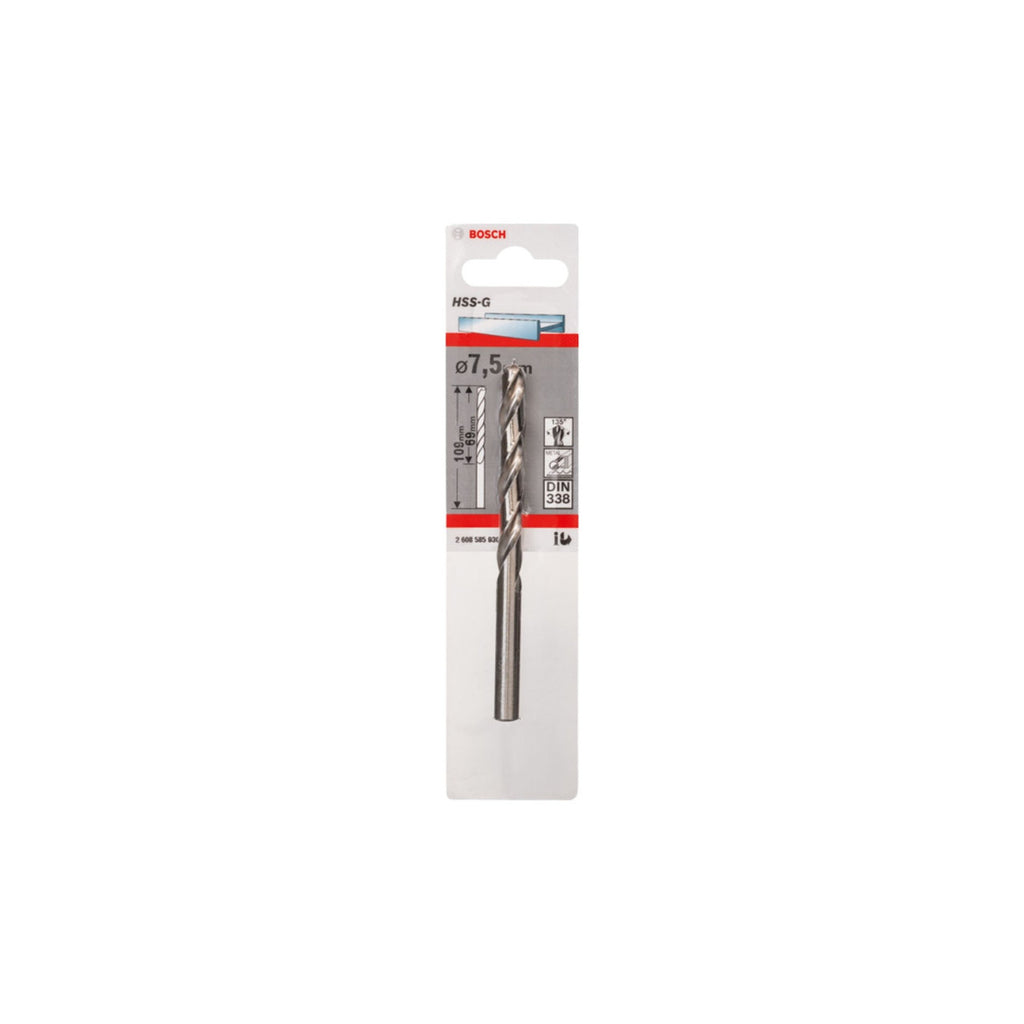 Bosch 2608585930 HSS Ground Drill Bit 7.50 mm