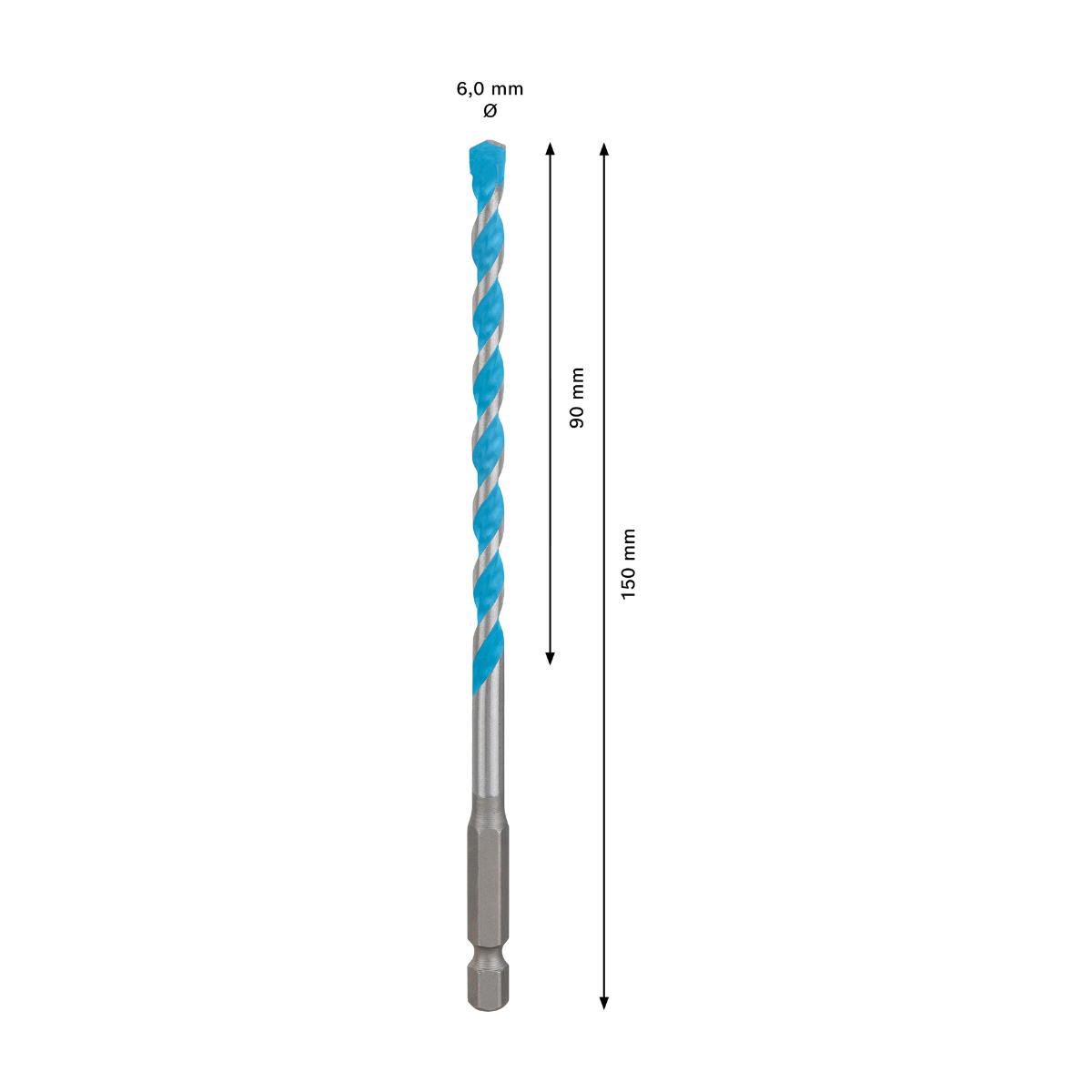 Bosch 2608902257 Expert Multi Construction Drill Bit 6 x 90 x 150mm (Replaces 2608900575)