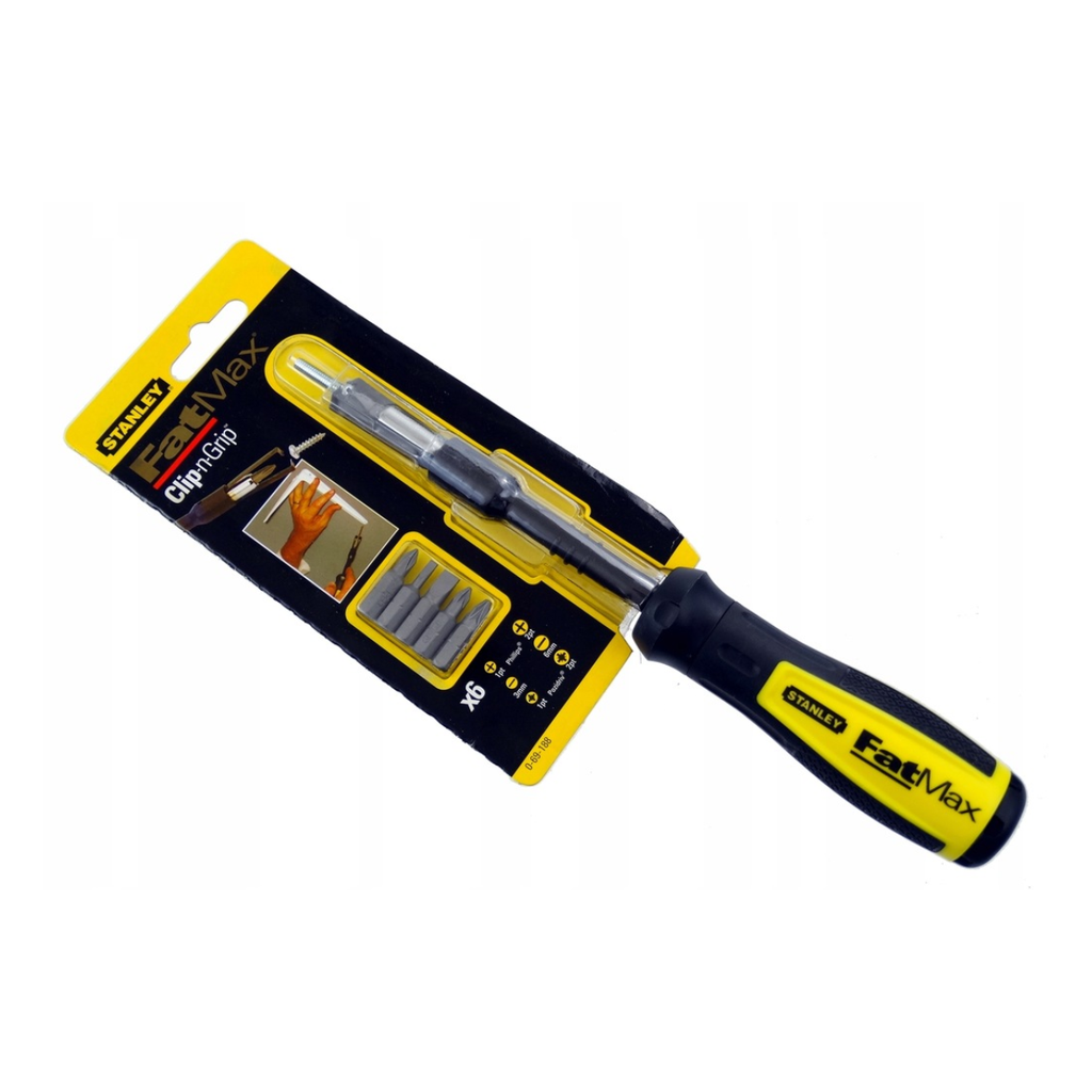 Stanley 0-69-188 FatMax Clip-n-Grip Multi-Bit Screwdriver Set
