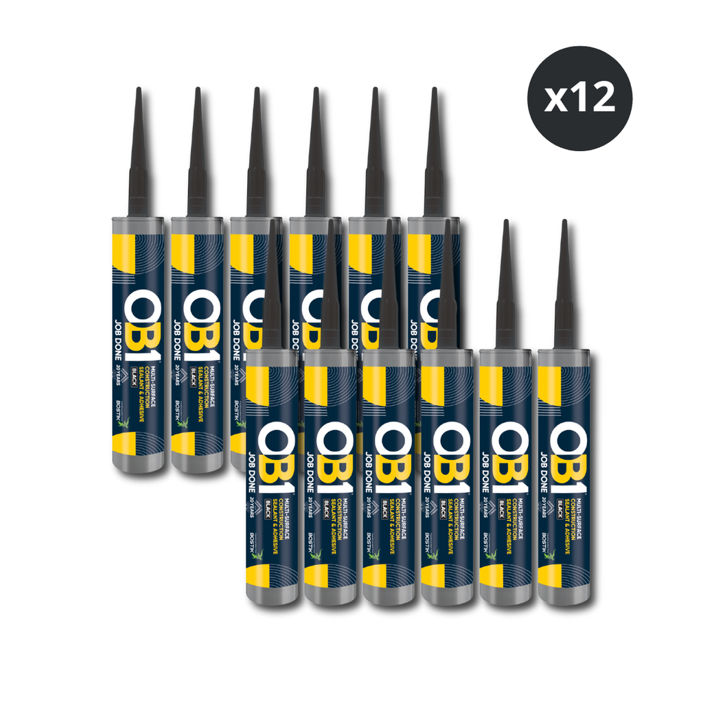 OB1 Multi-Surface Construction Sealant & Adhesive 290ml (Anthracite) - Box of 12