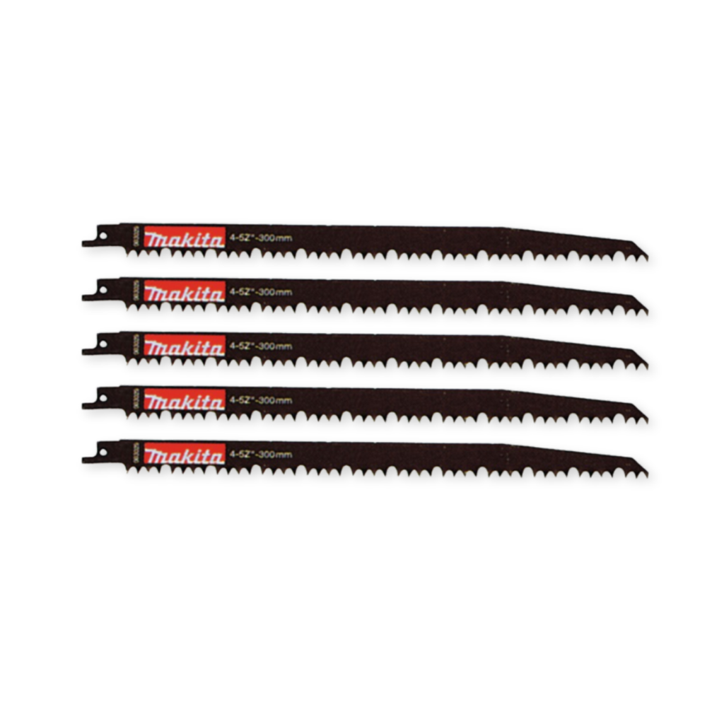 Makita P-05072 HCS Multi-Purpose Reciprocating Blades 300mm 6.5TPI (Pack of 5)