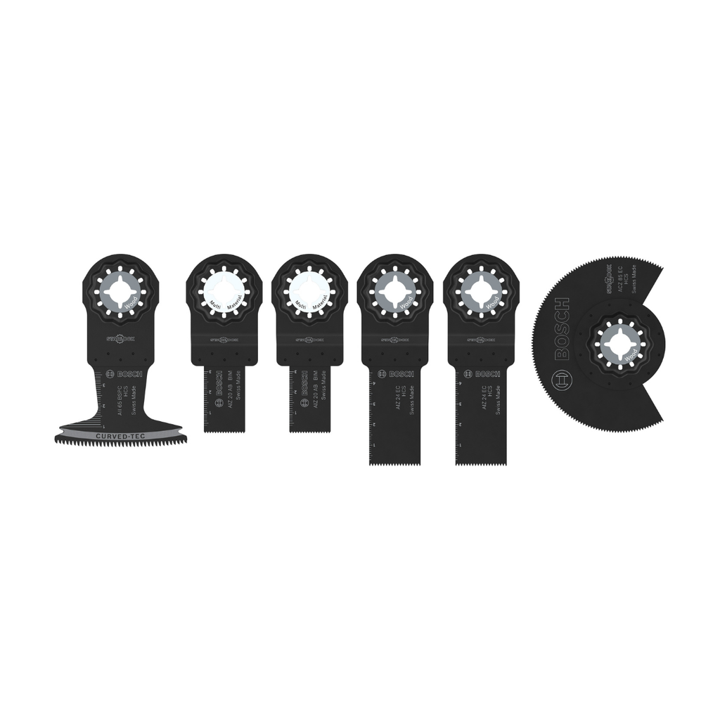 Bosch 2608669334 Starlock Multi Tool Blade Set for Wood & Soft Metal (6 Piece)