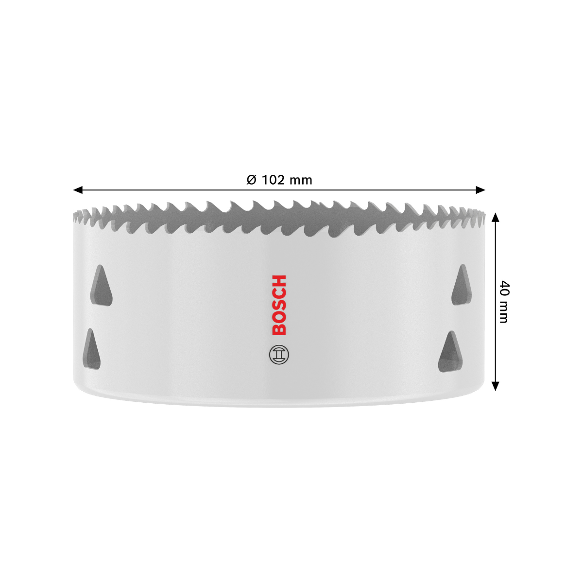 Bosch 2608594602 Multi Material Threaded Hole Saw 102 x 40mm