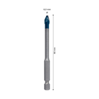 Bosch 2608902307 EXPERT HEX-9 Hard Ceramic Drill Bit 6 x 90mm (Replaces 2608900590)