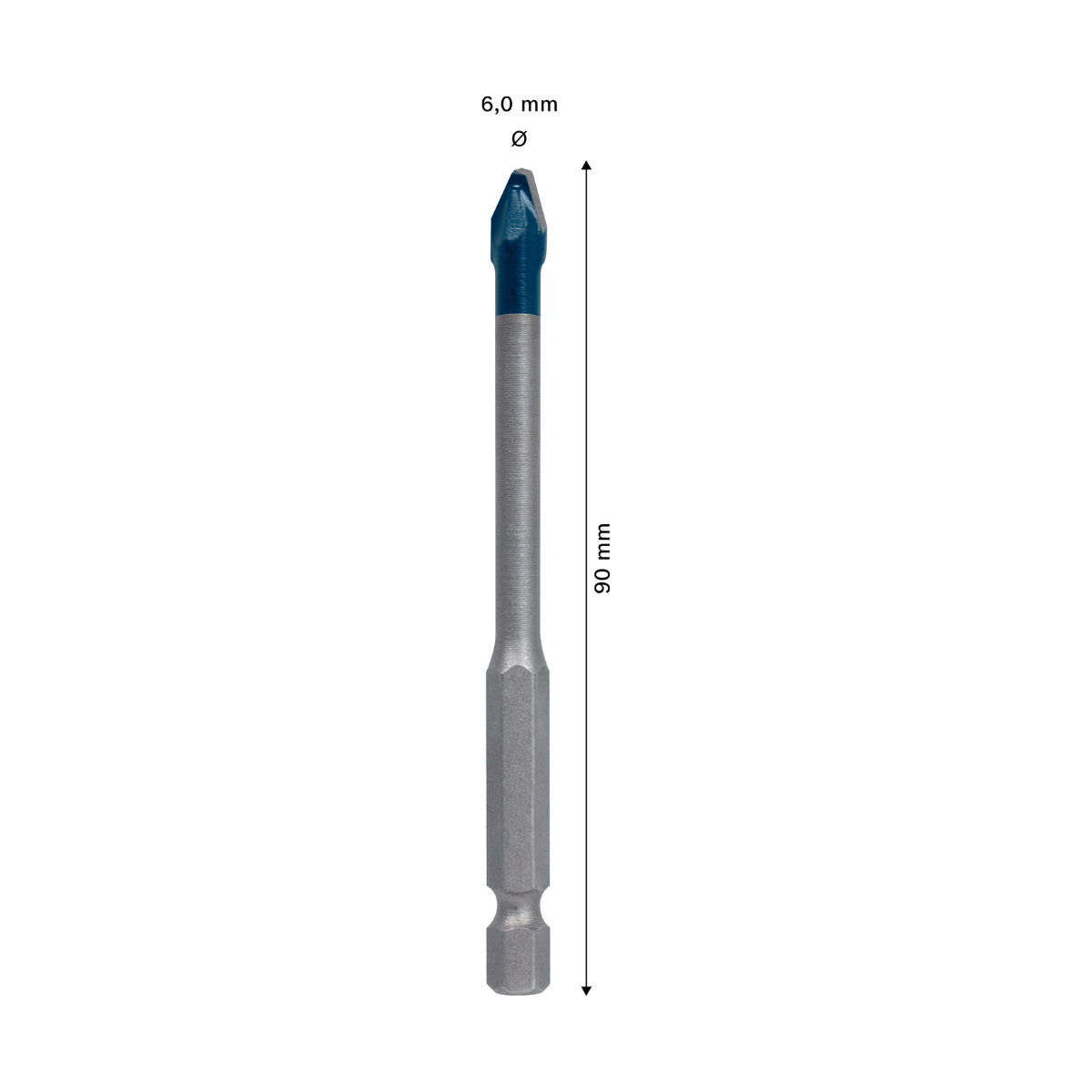 Bosch 2608902307 EXPERT HEX-9 Hard Ceramic Drill Bit 6 x 90mm (Replaces 2608900590)