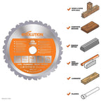 Evolution R165TCT-18CS Multi-Material Blade 165mm x 18T