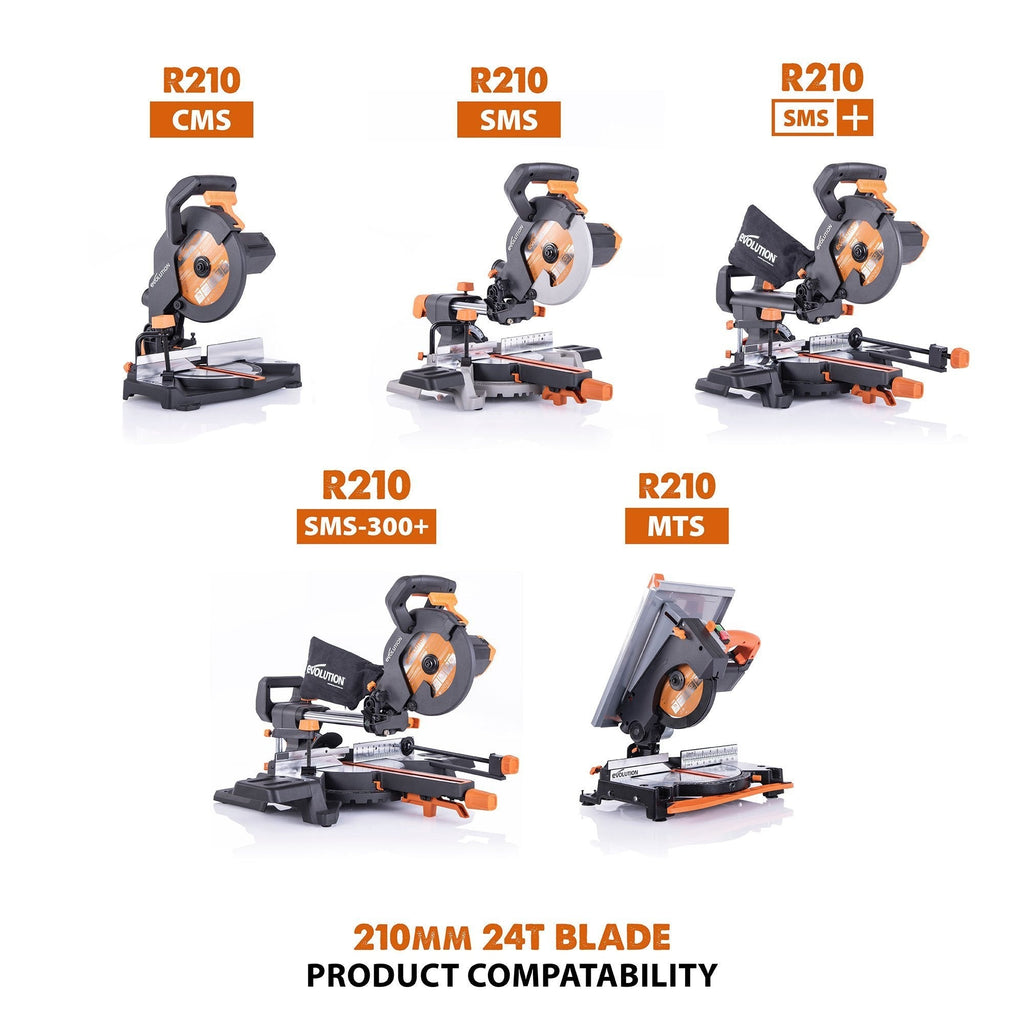 Evolution R210TCT-24MS Multi-Material Blade 210mm x 24T