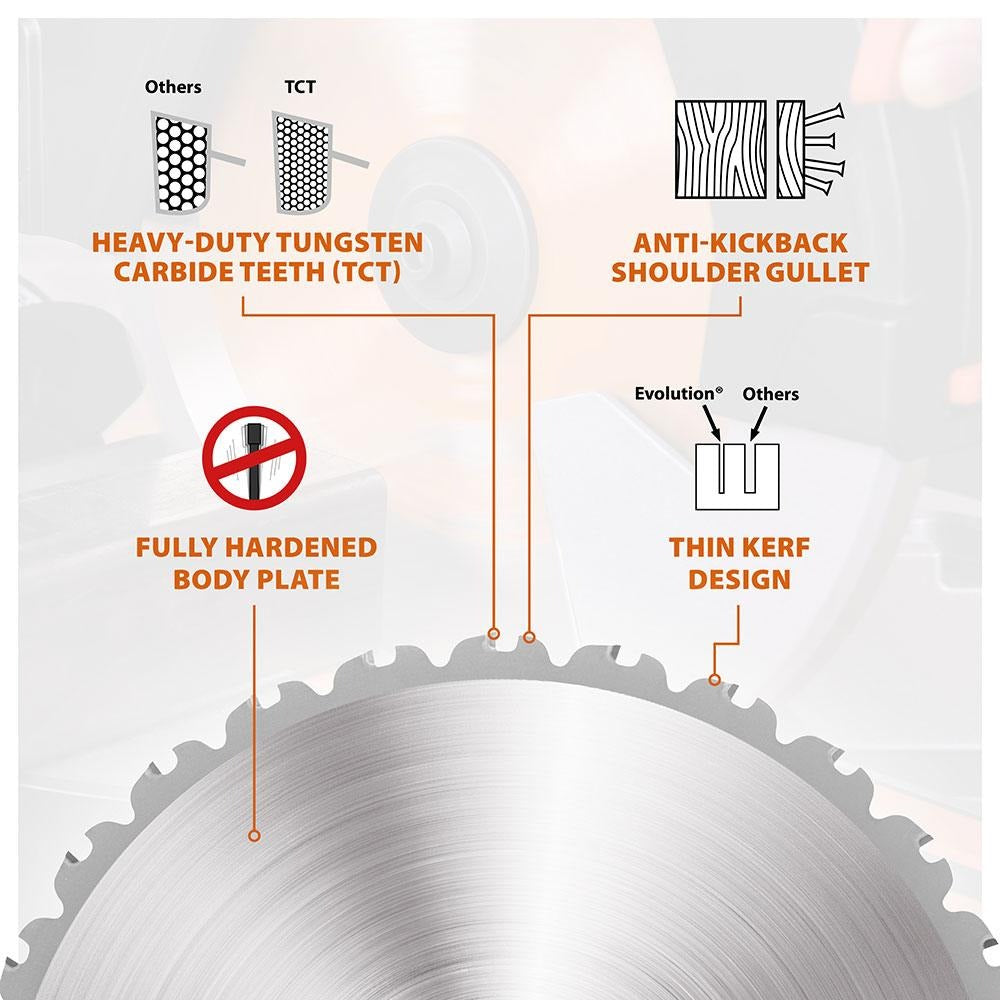Evolution R210TCT-24MS Multi-Material Blade 210mm x 24T