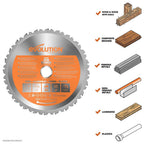 Evolution R210TCT-24MS Multi-Material Blade 210mm x 24T