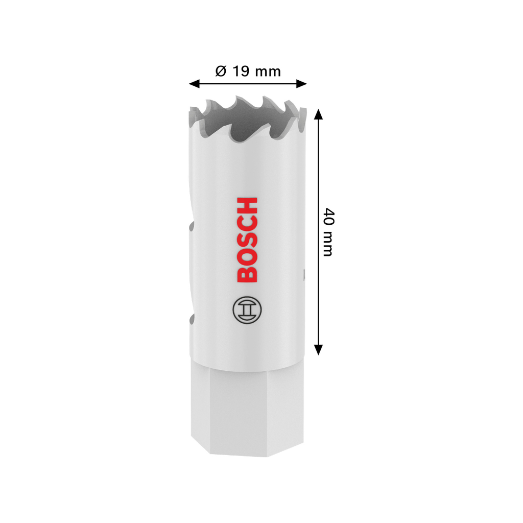 Bosch 2608594561 Multi Material Threaded Hole Saw 19 x 40mm (Replaces 2608580399)