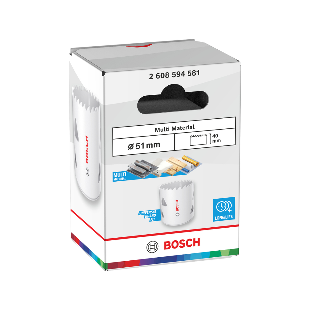 Bosch 2608594581 Multi Material Threaded Hole Saw 51 x 40mm