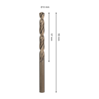 Bosch 2608577604 HSS-Co Twist Cobalt Drill Bit 6 x 57 x 93mm (Replaces 2608585855)