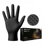 Mercator Ideall Grip+ Black Nitrile Gloves (Size 10/XL) (50 Pieces)