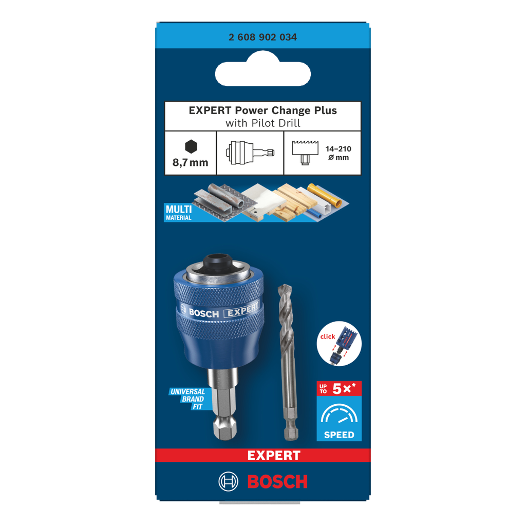 Bosch 2608902034 Power Change Adapter for Hole Saws 16-210mm