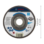 Bosch 2608600218 Metal Grinding Disc with Depressed Centre 115mm (Pack of 10)