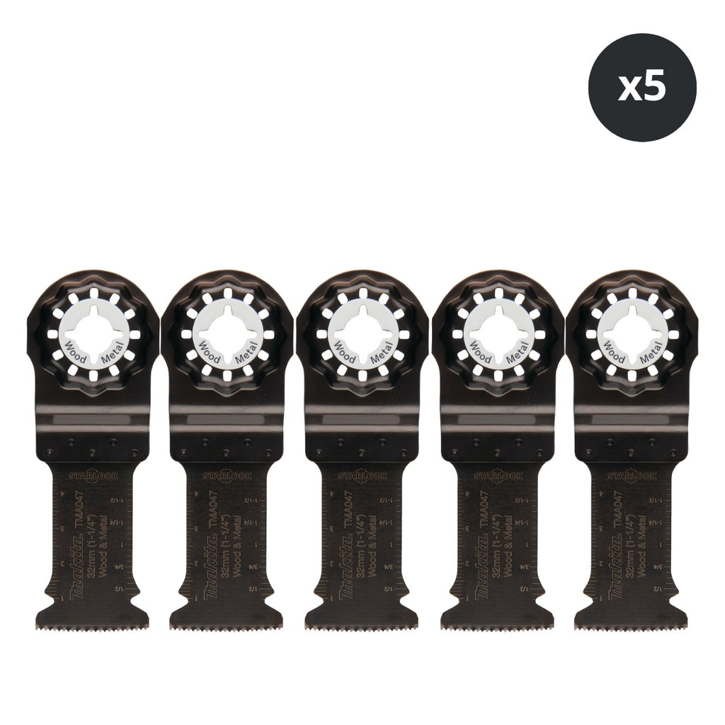 Makita B-64814 Starlock Bi-Metal Plunge Cut Blade 32mm (5 Pack)
