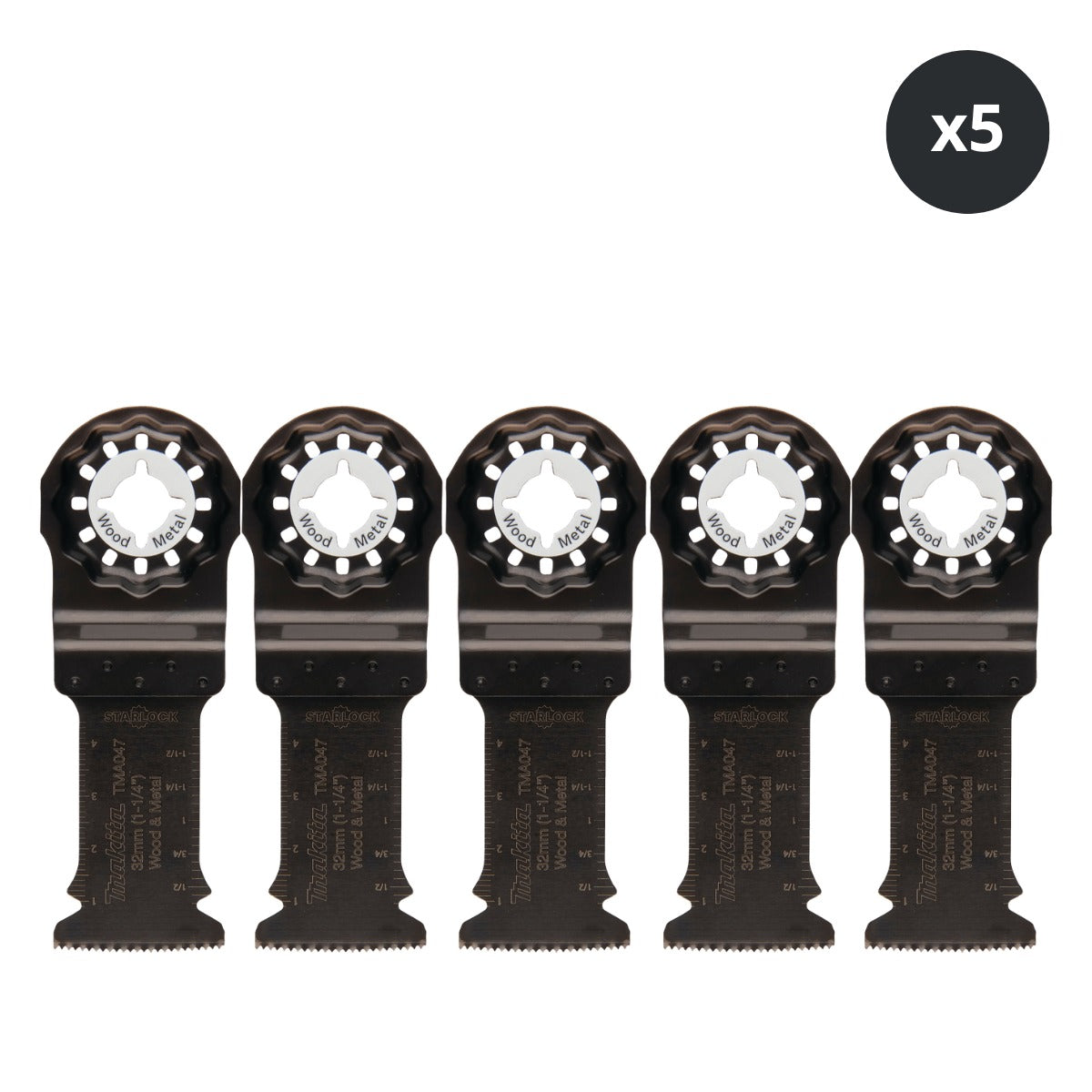 Makita B-64814 Starlock Bi-Metal Plunge Cut Blade 32mm (5 Pack)