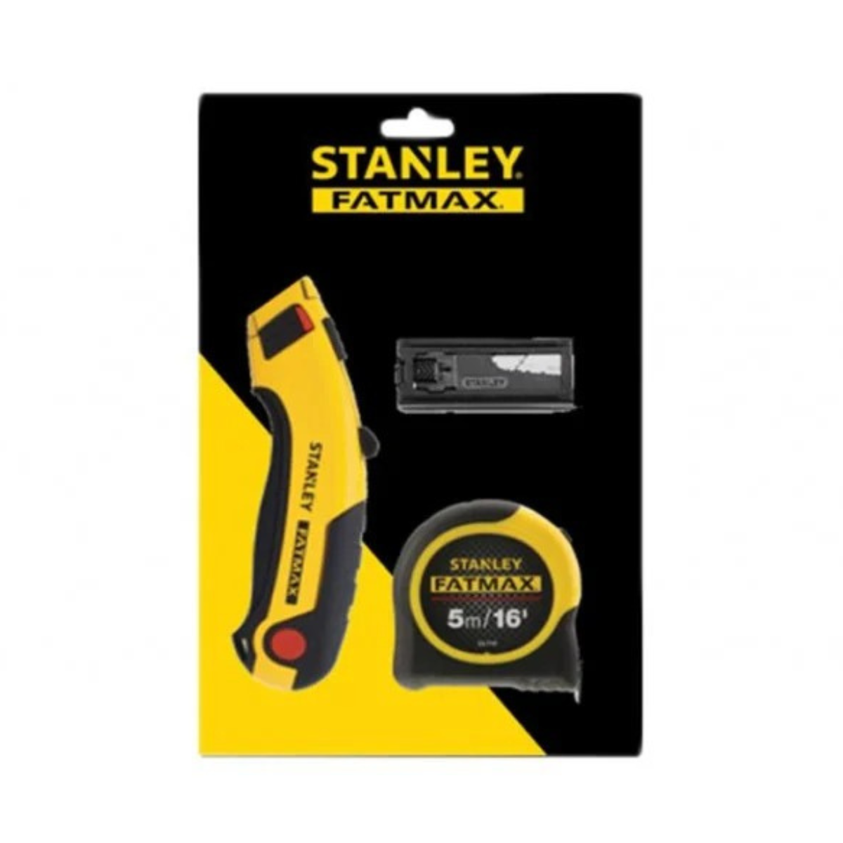 Stanley FMHT43257-0 FATMAX Triple Pack - 5m Tape Measure, Knife & Blades