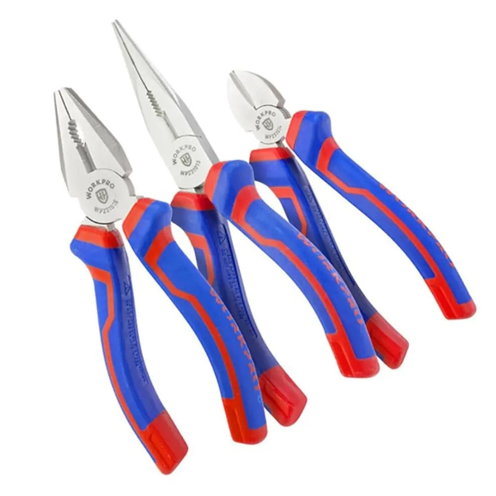 Workpro WP201008 CV Steel Pliers Set 6" (3 Piece)