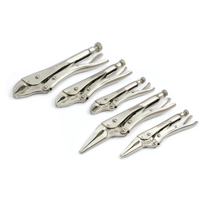 Workpro WP201002 CR-V Locking Pliers Set (5 Piece)