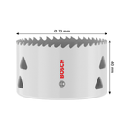 Bosch 2608594593 Multi Material Threaded Hole Saw 73 x 40mm (Replaces 2608580431)