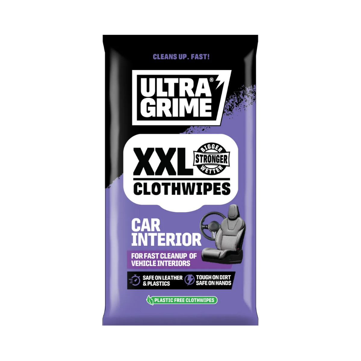 UltraGrime 5230 XXL Car Interior Clothwipes (20 Pack x 14 in CDU)